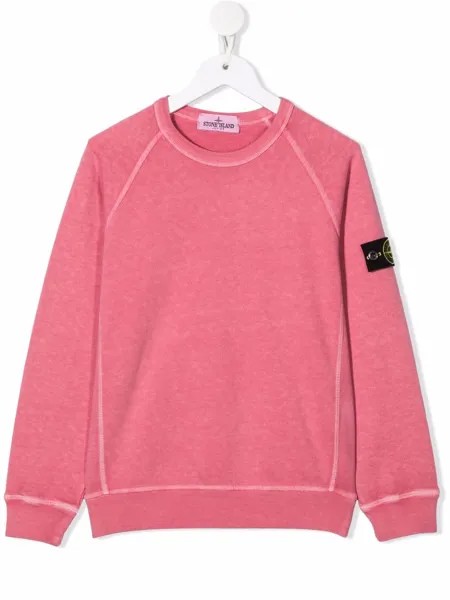 Stone Island Junior джемпер с нашивкой-логотипом