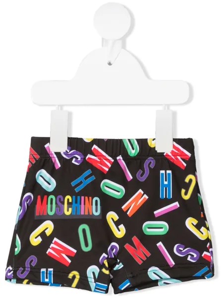 Moschino Kids плавки-шорты с монограммой