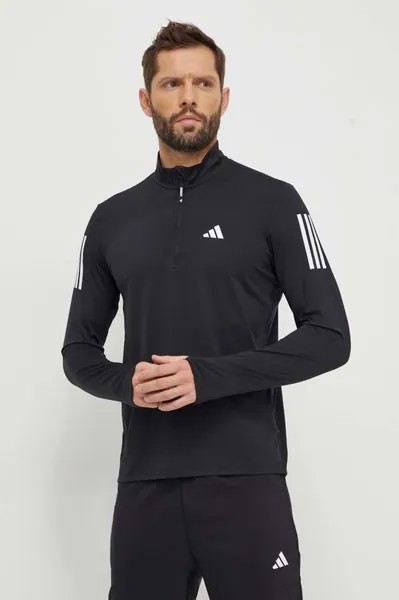 Толстовка для бега Run the Run adidas Performance, черный