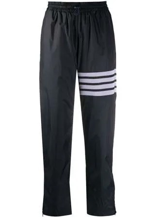 Thom Browne спортивные брюки с логотипом и полосками 4-Bar