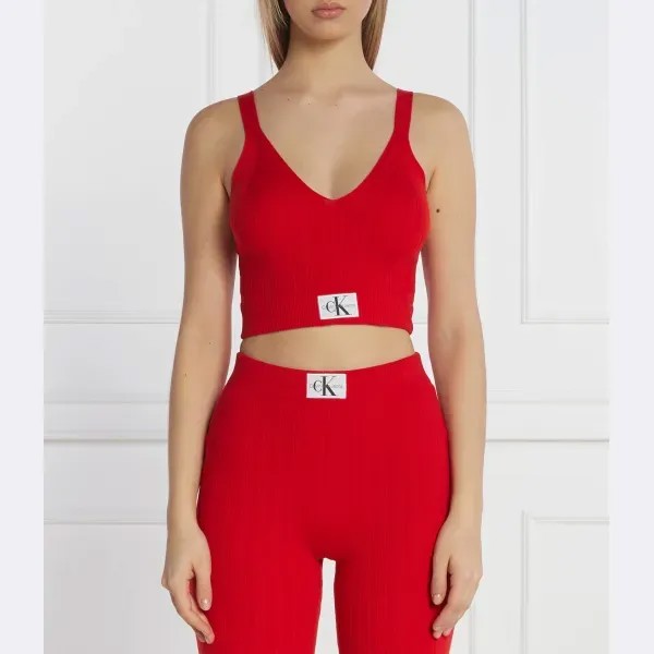Укороченный топ Calvin Klein, красный