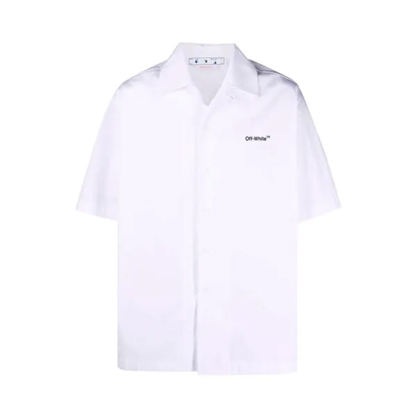 Рубашка Off-White Caravag Arrow Holiday Shirt 'White', белый