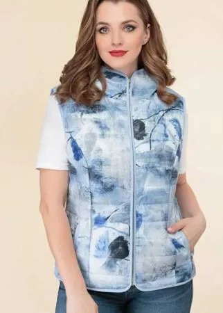 Жилет Дали-3479/1 В цвете: Голубой; Размеры: 56,50,52,54