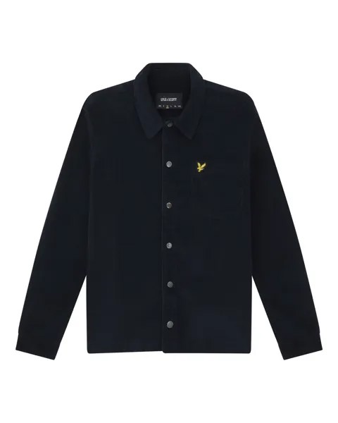 Комфортная рубашка на пуговицах Lyle & Scott, синий кобальт