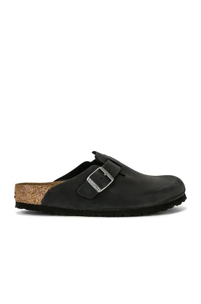 Шлепанцы Birkenstock Boston, цвет Black Oiled