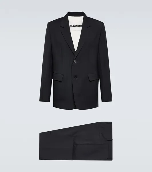 Шерстяной костюм Jil Sander, синий