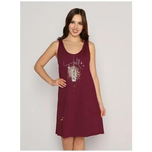 Сорочка  Style Margo, размер 44, бордовый
