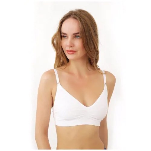 Топ Intimidea Silhouette Bra con jacquard, bianco (белый), 2- S/M