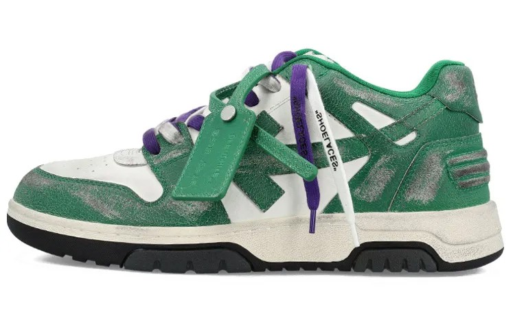 Кроссовки OFF-WHITE Out Of Office, изумрудный