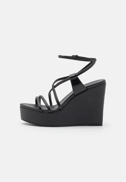 Сандалии на высоком каблуке WEDGE Calvin Klein, цвет black