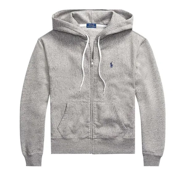 Худи Polo Ralph Lauren Logo Emboidery Zip Hoodie, цвет Dark Vintage Heather