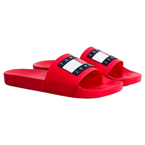 Шлепанцы Tommy Jeans Pool, красный