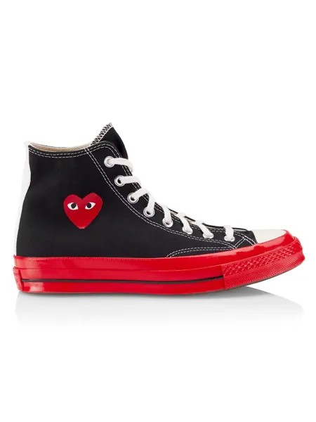 Высокие кроссовки унисекс Chuck 70 CdG PLAY x Converse Comme des Garçons PLAY, черный