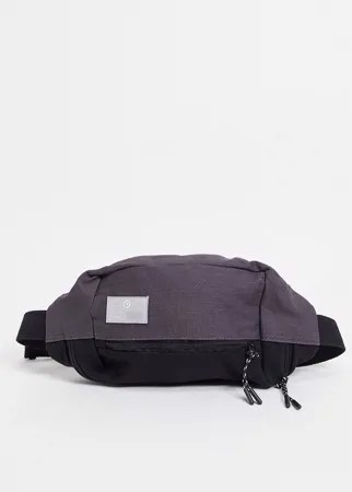 Черная поясная сумка с контрастными вставками Jack & Jones-Черный цвет