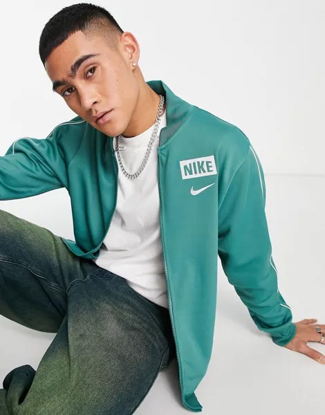 Зеленый бомбер Nike Retro