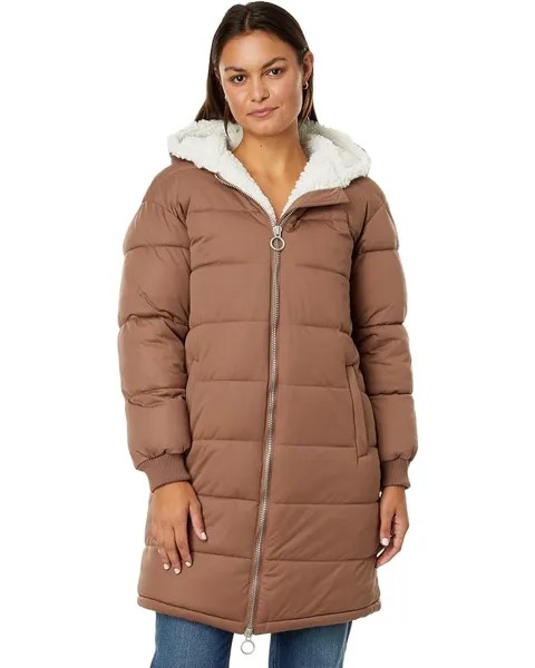 Пальто Avec Les Filles Sherpa Lined Maxi Puffer, цвет Truffle