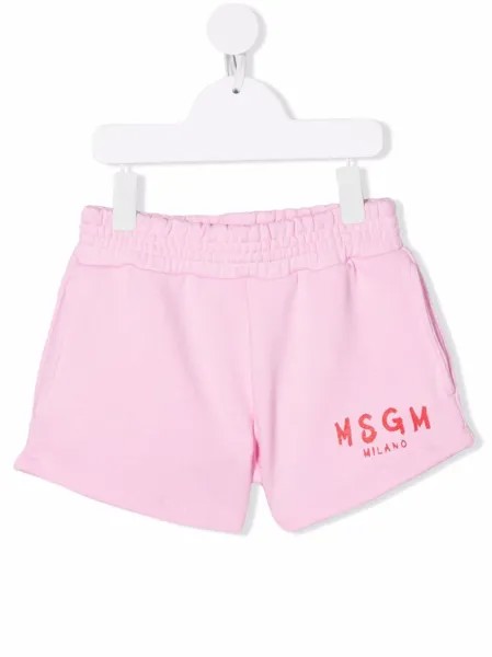 MSGM Kids шорты с логотипом