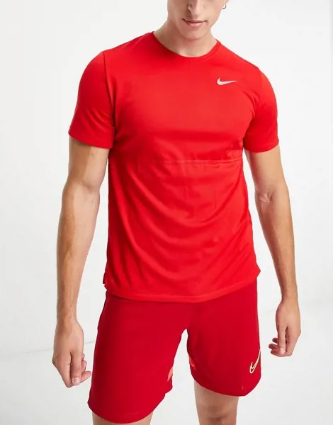 Красная футболка Nike Running Dri-FIT-Красный