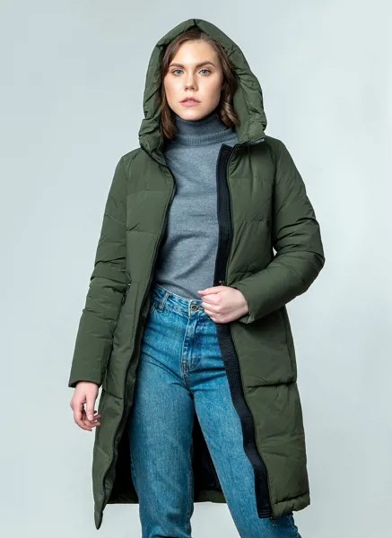 Пальто женское Britt 58400 зеленое 42 RU