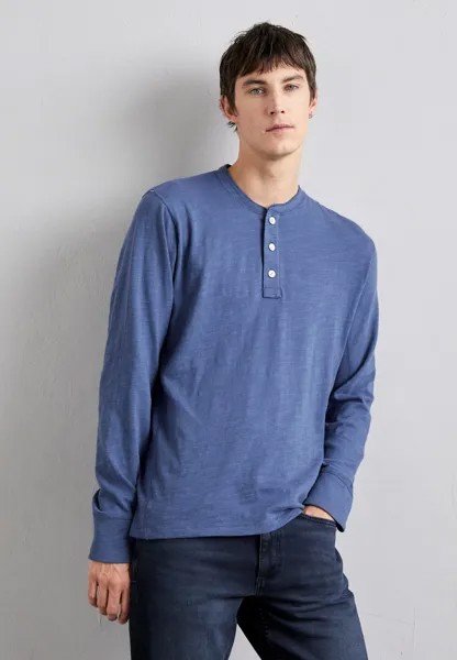 Рубашка с длинным рукавом CLASSIC HENLEY rag & bone, цвет blue