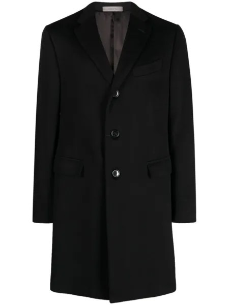 Corneliani шерстяное пальто, черный