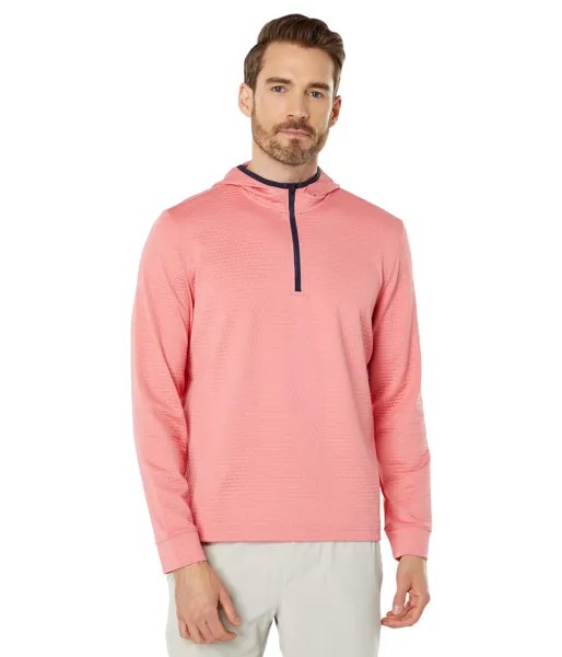 Худи Southern Tide, Long Sleeve Scuttle Hoodie Perf Heather 1/4 Zip