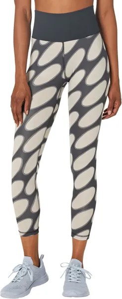 Брюки Marimekko Optime 7/8 Tights adidas, цвет Black/Light Brown