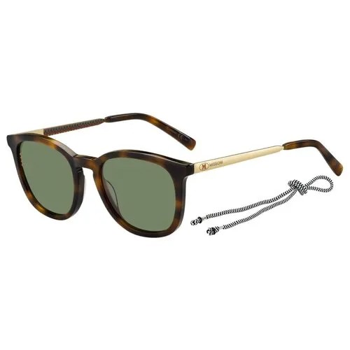 Солнцезащитные очки M Missoni, прямоугольные, для женщин, коричневый