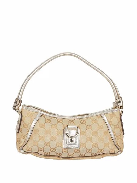 Gucci Pre-Owned сумка на плечо Abbey Baguette с узором GG Supreme