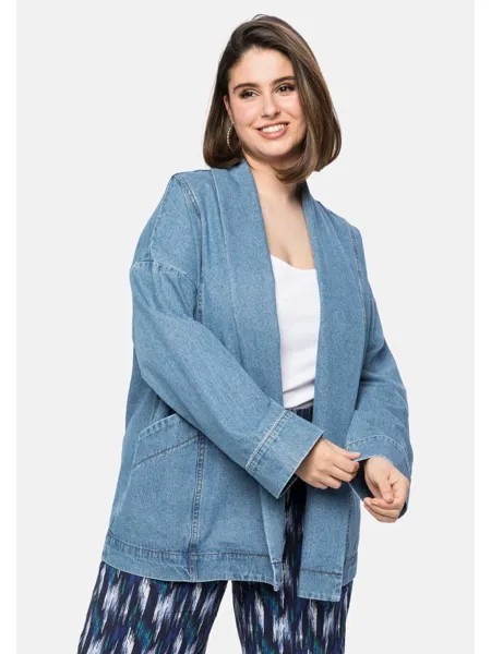 Джинсовая куртка sheego, цвет blue denim
