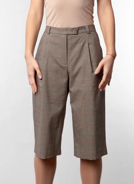 Бриджи женские Avelontailor 56142 коричневые 48 RU
