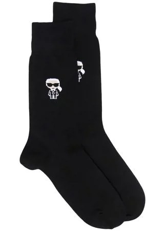 Karl Lagerfeld носки вязки интарсия с узором Karl