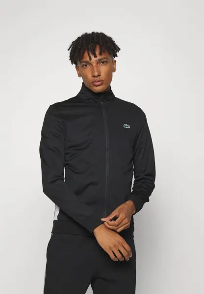 Флисовая куртка Track Jacket Lacoste, цвет noir blanc