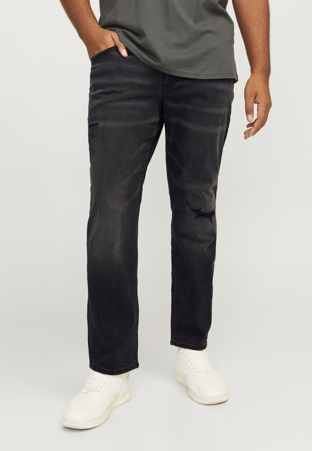 Джинсы прямого кроя JJ IGLENN Jack & Jones, цвет Black Denim