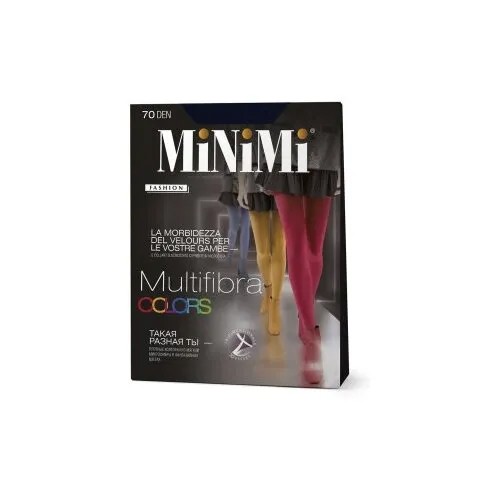 Колготки MiNiMi Multifibra Colors, 70 den, размер 4, синий