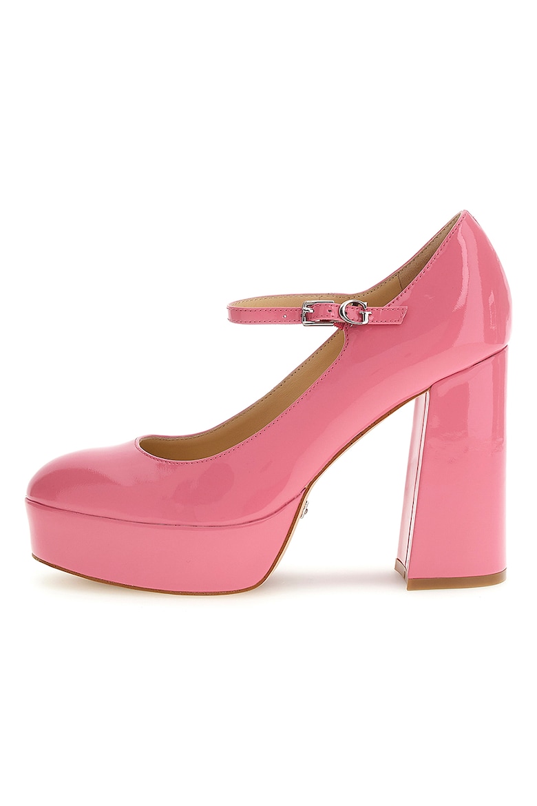 Туфли Мэри Джейн на массивном каблуке Guess, розовый