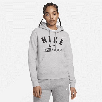 Худи Nike Women's Weightlifting Pullover Hoodie, цвет Dark Grey Heather/Black