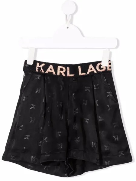 Karl Lagerfeld Kids шорты с монограммой