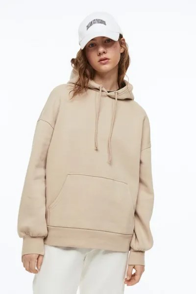 Худи женское H&M 1087261003 бежевое 2XS (доставка из-за рубежа)
