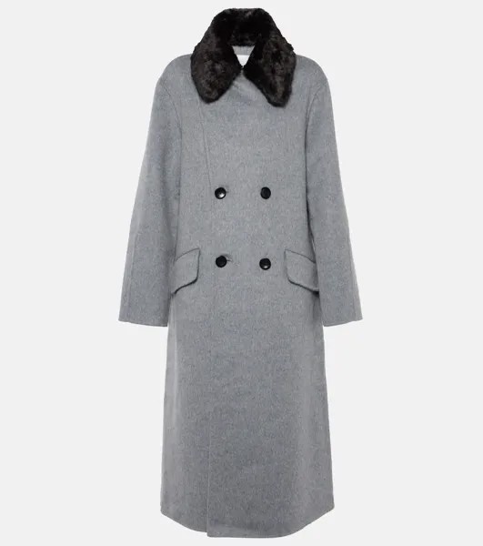 Пальто emma из смесовой шерсти white label Proenza Schouler, серый