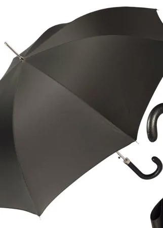Зонт мужской Pasotti Classic Pelle StripesS Black StripesS Black