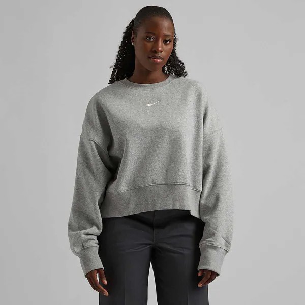 Свитшот W NSW PHOENIX FLEECE OVERSIZED CREWNECK Nike, цвет Dunkelgrau/Beige