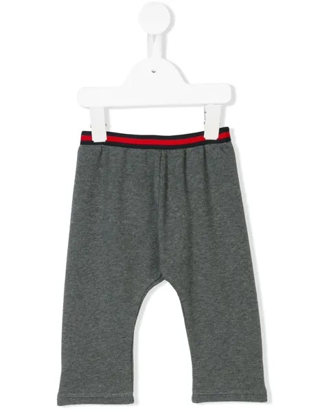 Gucci Kids спортивные брюки с полосками на поясе