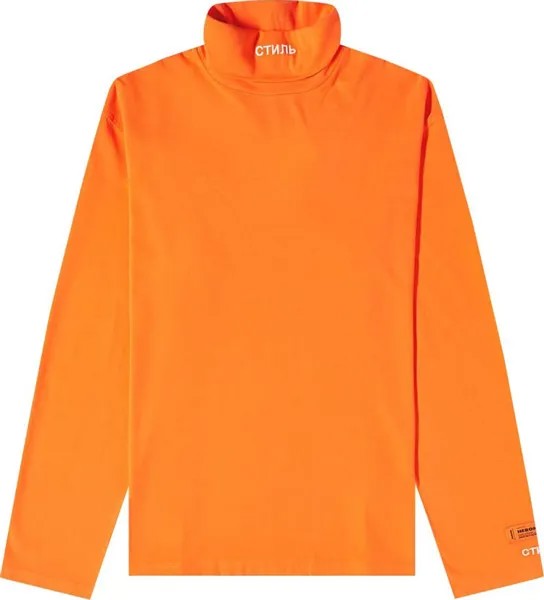 Лонгслив Heron Preston CTNMB Long-Sleeve Rollneck 'Orange', оранжевый