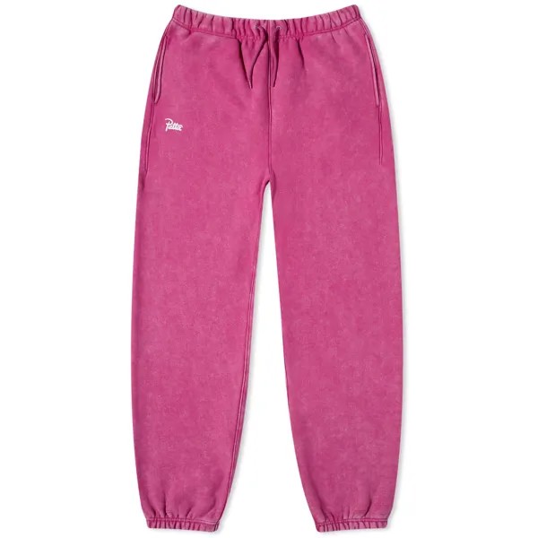 Спортивные брюки Patta Basic Washed Sweats, цвет Fuchsia Red