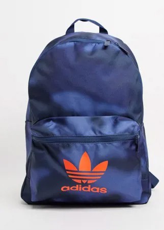 Рюкзак синего цвета с принтом тай-дай adidas Originals-Голубой