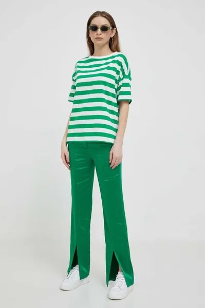 Брюки United Colors of Benetton, зеленый