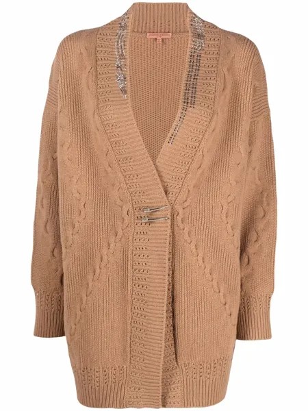 Ermanno Scervino декорированный кардиган фактурной вязки