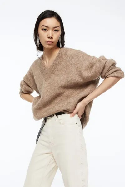 Пуловер женский H&M 1126400001 бежевый XS (доставка из-за рубежа)