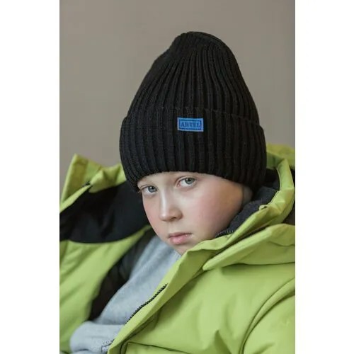 Шапка бини ARTEL, размер 52, черный